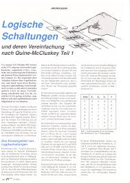 Boolesche algebra (einführung) | informatik lernvideo. Pdf Logische Schaltungen Und Deren Vereinfachung Nach Quine Mccluskey