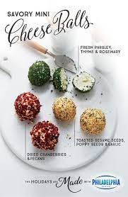 You Ll Have A Ball Making These Savory Mini Cheese Balls Made With Philadelphia Cream Cheese Toasted Sesame Seeds Yummy Appetizers Cheese Ball Recipes Food