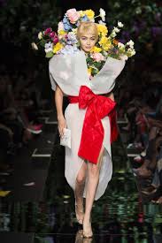 New stylish fresh flower arrangement most beautiful latest collections. Moschino S Spring 2018 Flower Dresses Are The Latest In A Decades Long Trend Vogue