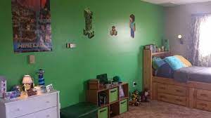 New Minecraft Room I Like This Idea For My Sweet Boys Room Minecraft Room Minecraft Bedroom Decor Minecraft Bedroom