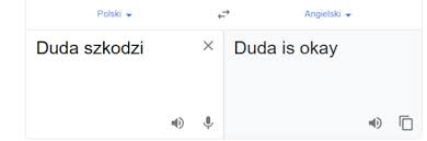 Podstawowe informacje o tym, czym jest i jak używać tłumacza firmy google. Tlumacz Google I Fraza Duda Szkodzi Galeria Zdjecie 2