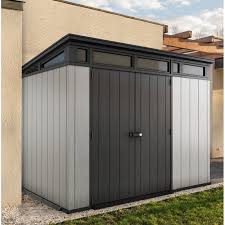 Keter Artisan 9 Ft W X 7 5 Ft D Plastic Storage Shed Reviews Wayfair Plastic Storage Sheds Shed Design Building A Shed