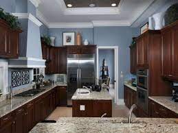 23 Affordable Blue Wall Kitchen Design Ideas For Your Kitchen Inspiration Blue Kitchen Walls Popular Kitchen Colors Kitchen Wall Colors