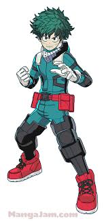 Chibi deku drawing process anime amino. How To Draw Midoriya Izuku From Boku No Heroacademia Mangajam Com