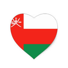 Oman Flag Heart Sticker Zazzle Com In 2020 Heart Stickers Oman Flag Oman National Day