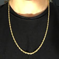 5mm 18k gold rope chain, twist necklace chain, mens chain necklaces, gold chains for men, gold plated, gold plated, gold twisted chain quagen 5 out of 5 stars (363) sale price $34.57 $ 34.57 $ 38.42 original price $38.42 (10% off. Accessories Gold Chain 14k Gold 24in 5mm Link Rope Chain Poshmark