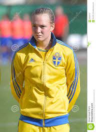 (mehr informationen zu ericsson (telefon ab l.m.ericsson) (b)) ericsson (telefon ab l.m.ericsson) (b) wkn: Schwedischer Weiblicher Fussballspieler Magdalena Ericsson Redaktionelles Stockfotografie Bild Von Frau Kugel 59596167
