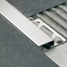 Stainless Steel Edge Trim For Tiles Cubetec Cu Fi Profilitec Flooring Stair Nosing Steel Stairs