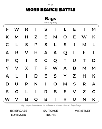 Help your child learn about shapes with our downloadable tangram puzzles. Printable Bags Word Search