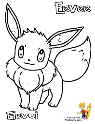 Pokemon pikachu coloring pages free collection. Eevee Pokemon Coloring Pages For Kids Novocom Top