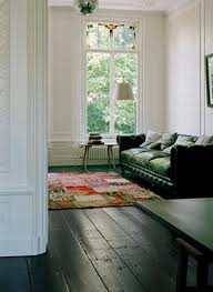 Black Painted Floorboards Black Wooden Floor Home Decor House Interior
