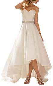 Brautkleider günstig online bei ebay entdecken. Brautkleid Hochzeitskleider Vintage Damen Herzausschnitt Vorne Kurz Hinten Lang Amazon De Bekleidung