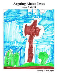 Dead people are not very good at meeting or seeing someone, i don't david spoke only with one being and wrote about it in proverbs. Kids Color Me Bible Gospel Of John Chapter 37 Arguing About Jesus Kids Talk About God
