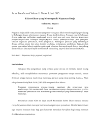 Berdasarkan hasil penelitian dapat disimpulkan bahwa pengaruh beban kerja sangat besar terhadap motivasi dan kepuasan kerja pegawai, yang pada akhirnya akan mempengaruhi pula. Pdf Faktor Faktor Yang Memengaruhi Kepuasan Kerja