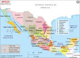 Cada estado tiene su propio congreso. Mapa De Mexico Con Nombres