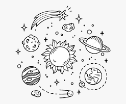 Simple black and white drawings. Tumblr Planets Blackandwhite Galaxy Stars Black White Black And White Drawings Simple Free Transparent Clipart Clipartkey