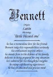 Meaning Of The Name Bennett Baby Names And Meanings Names With Meaning Meant To Be