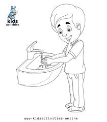 Design and decorate clothes for pinkalicious & friends! Free Hand Washing Coloring Pages For Preschoolers Kids Activities