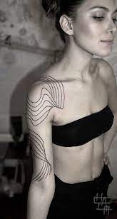 40 Original Line Tattoo Designs Cool Shoulder Tattoos Shoulder Tattoos For Women Abstract Tattoo Designs