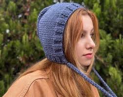 Hand-knitted Adult Bow Tie Bonnet, Handmade Red Bonnet, Unisex Bonnet,  Winter Bonnet, Handmade Winter Warm Hat, Handmade Balaclava