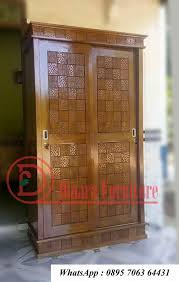 Full gantungan + 2 laci. Almari Pakaian 2 Pintu Geser Motif Mozaik Dinara Furniture Jepara Mebel Jepara Klasik Dan Minimalis