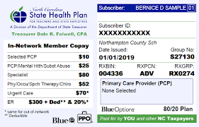Blue cross blue shield also has 36 independent companies. Nc State Health Plan New Id Card