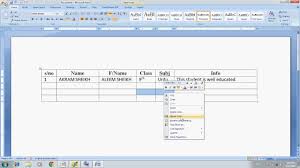 Ms Word Part 14 Urdu Table Creating Ms Word Words Hindi Language