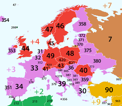 The following map shows the coverage of 352 area code. Telephone Numbers In Europe Wikipedia