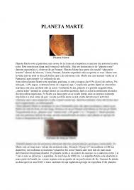Marte este a patra planetă de la soare și penultima ca mărime din sistemul solar. Referat Planeta Marte 323620 Graduo