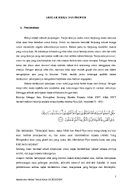 Mengutamakan kepentingan bersama dibandingkan kepentingan pribadi. Doc Akhlak Kerja Dan Profesi Muhammad Nafis Alfarizi Academia Edu