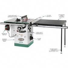 10 3hp 220v Cabinet Table Saw With Long Rails Riving Knife Grizzly Industrial Tablesaw Home Made Table Saw Best Table Saw Diy Table Saw