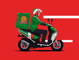 Motorized Courier Delivery Mockup Social Media Design Inspiration Delivery Mockup