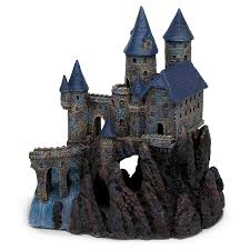 16 L X 9 W X 16 H Precision Crafted Super Detailed Castle Includes Several Holes For Fish To Swi Aquarium Decorations Aquarium Decor Fish Tank Decorations