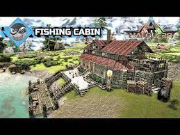 Ark How To Build A House Fishing Cabin Base Design Speed Build Youtube Ark Survival Evolved Ark Survival Evolved Bases Game Ark Survival Evolved