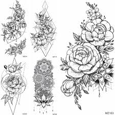 Geometric and mandala tattoos at san diego's international guesthouse tattoo shop. Buy 1pc Fake Jewelry Flower Temporary Tattoos Geometric Mandala Flower Tattoos For Women Body Art Arm Chest Tatoo Waterproof Black Tatoo At Affordable Prices Free Shipping Real Reviews With Photos Joom