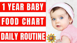 food chart and daily routine for 1 year baby complete diet plan baby food recipes for 1 2 yr