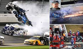 Nascar driver ryan newman is awake and speaking with family and doctors following a fiery crash at the end of monday night's daytona 500, according to his team. Driver Ryan Newman Is Rushed To Hospital After Horrifying Daytona 500 Last Lap Crash Daily Mail Online