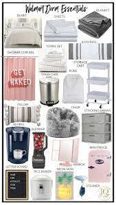21 Walmart Dorm Essentials For College Freshmen Inspired Design Talk In 2021 College Dorm Room Decor College Dorm Room Essentials Girls Dorm Room