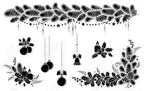 Christmas Winter Holiday Decoration Set Elements Christmas Royalty Free Cliparts Vectors And Stock Illustration Image 132148275