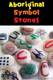 Aboriginal Symbol Stones Aboriginal Symbols Aboriginal Art For Kids Aboriginal Education
