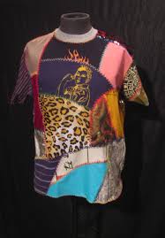 House of Larréon/Larry Krone BRAND patchwork t-shirt (Rosie the Riveter)