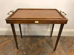 The devon folding tray table features a removable serving tray that can be used separately or together with the folding tv table. Antique Oak Folding Tray Table By C Sterley C 1900 M C209 La165298 Loveantiques Com