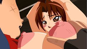 jyubei, hokutomaru, shiranui mai, fatal fury, snk, the king of fighters,  animated, animated gif, 1boy, 1girl, blush, breast sucking, breasts, brown  eyes, brown hair, embarrassed, gigantic breasts, grabbing anothers  breast, groping, hetero,