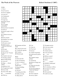 Wsj puzzles is the online home for america's most elegant, adventurous and addictive crosswords and other word games.read more about our puzzles. Printable Thomas Joseph Crossword Answers Printable Crossword Puzzles Printable Crossword Puzzles Free Printable Crossword Puzzles Crossword Puzzles