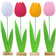 Consegna di fiori, biglietto di auguri. Fiore Di Feltro Tulipano Diversi Colori H88cm 675 Master Acquista A Buon Mercato Online