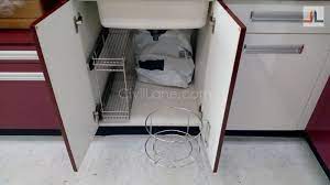 Practical solutions for elegant kitchen spaces. Kitchen Detergent And Dustbin Pullout Modular Cabinets Modern Kitchen Design Kitchen