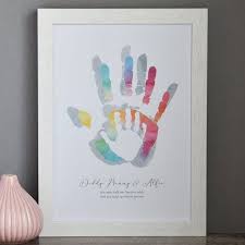Personalised Hold My Hand Family Print Family Handprint Art Keepsake Handprint Art Childs Handprint Family Hand Prints