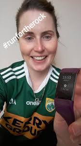 The O'Learys; Brian, Ben, Isabel, Gillian & Bernie Mannix, Karena Slattery  & Elma & Ciara Nix all wearing their colours today & remembering Paul  #runfortherock