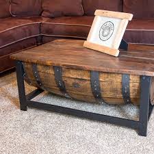 Whiskey Barrel Coffee Table Etsy In 2020 Whiskey Barrel Coffee Table Barrel Coffee Table Whiskey Barrel Furniture