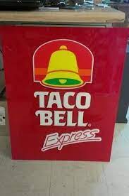 Taco Bell Express Plastic Sign 80s Version Taco Bell Tacos Plastic Signs